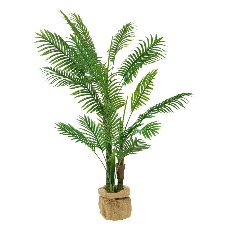 Palmier artificiel en pot, H 50,39 po x l 41,34 po x P 30,71 po