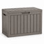 Boîte de livraison verrouillable de 55 gallons pour l'extérieur, coffre de rangement extérieur en résine résistant aux intempéries avec couvercle pour porche, porte d'entrée, patio et trottoir-129993031