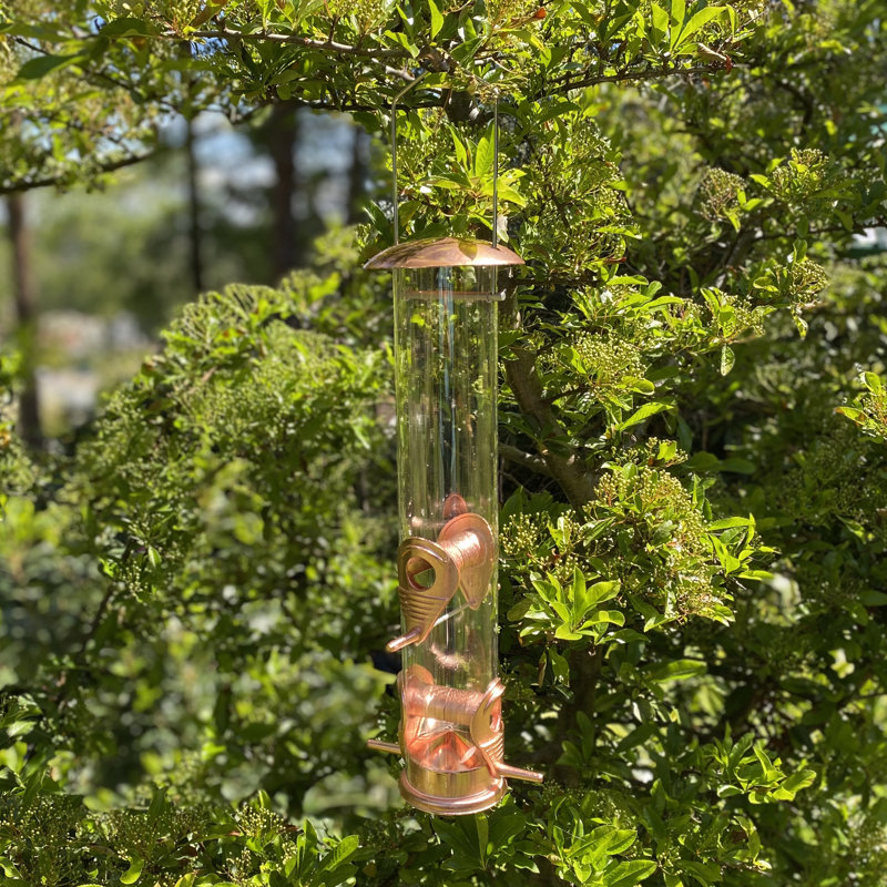 Etzel Metal Hanging Tube Bird Feeder