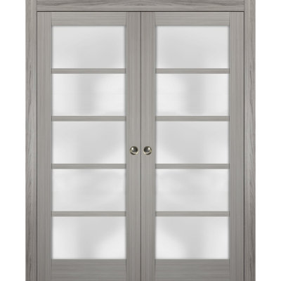 Quadro Frosted Glass Sliding Closet Doors