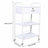 33.07'' H x 18.89'' W Utility Cart with Wheels