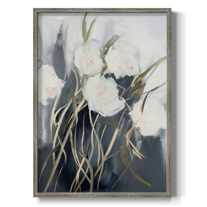 Reproduction encadrée FLORAL Series DCLxxv - bois massif, H 11 po x l 9 po