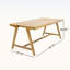 Table de salle à manger d'extérieur moderne