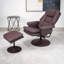 Fauteuil inclinable pivotant en cuir Scratch Cat