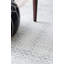Tapis gris clair en coton tissé à plat à la main à motif géométrique Lillian-19347199