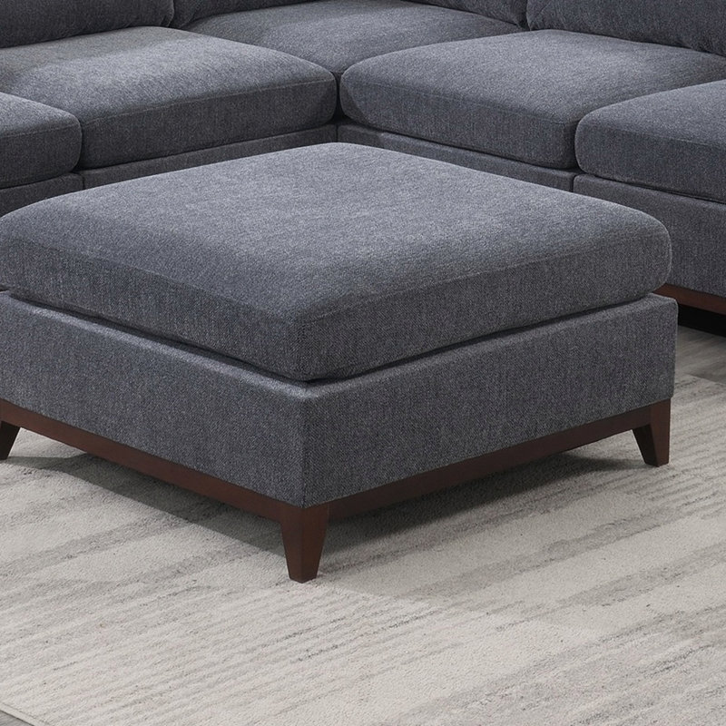 Ensemble de canapé modulaire en tissu de chenille gris cendré pour salon et canapé modulaire 3X