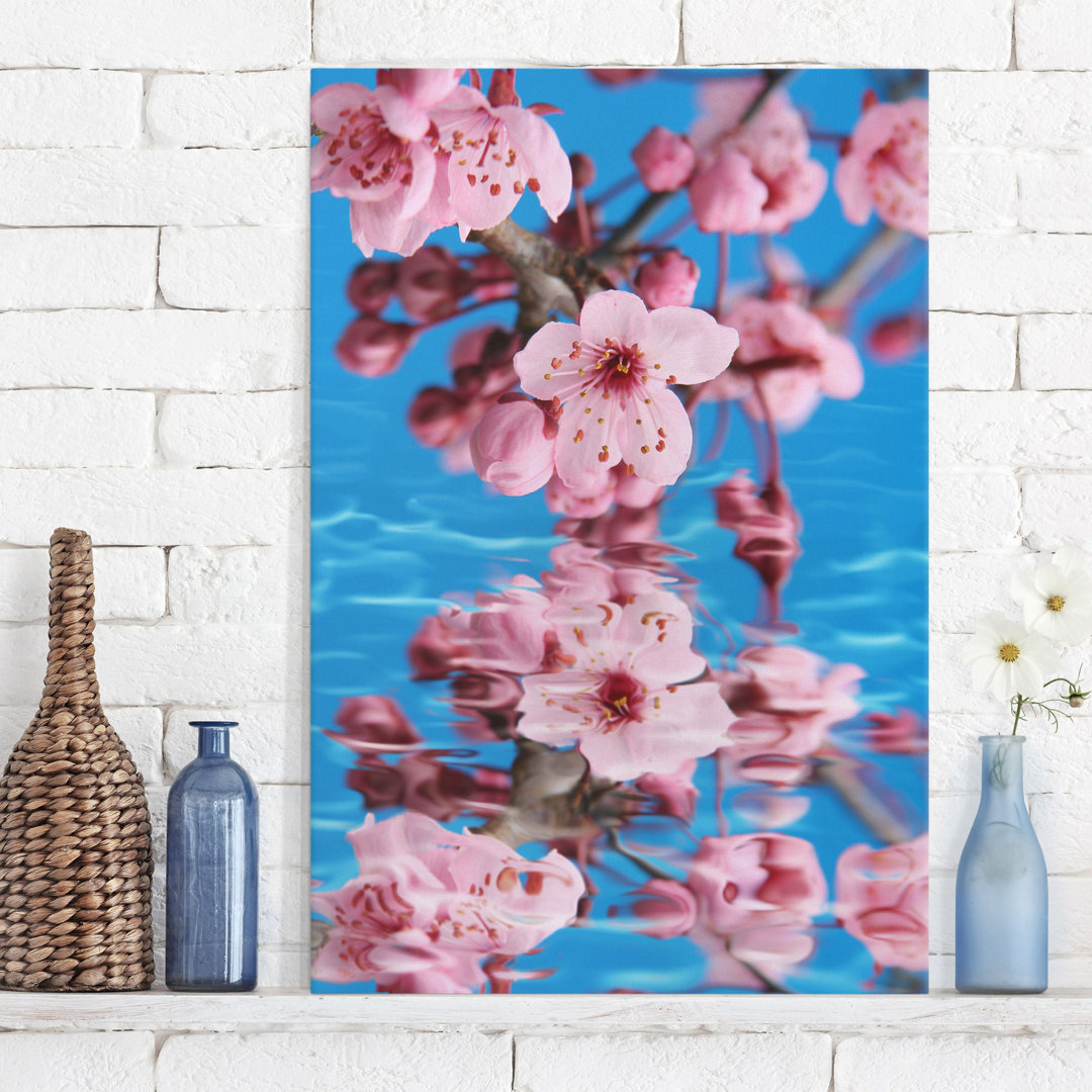 Leinwandbild - Grafikdruck „Cherry Blossom”