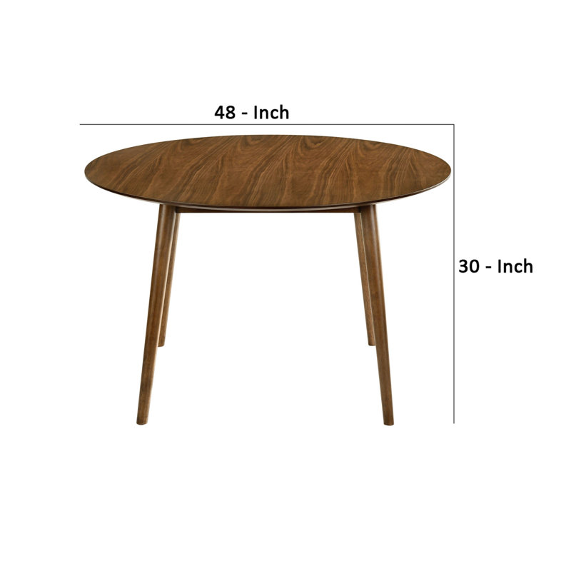 Table de salle à manger Anthonella, Noyer, L 48 po x L 48 po