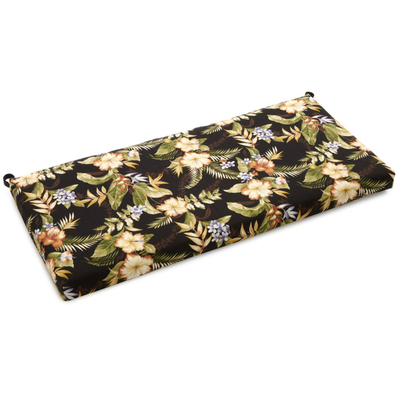 Outdoor 3'' Bench Seat Cushion, Freeport Ebony
