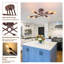 Plafonnier semi-encastré sphérique Spoutnik 6 lumières 20,19 po Corrigan Studio®-1593799428