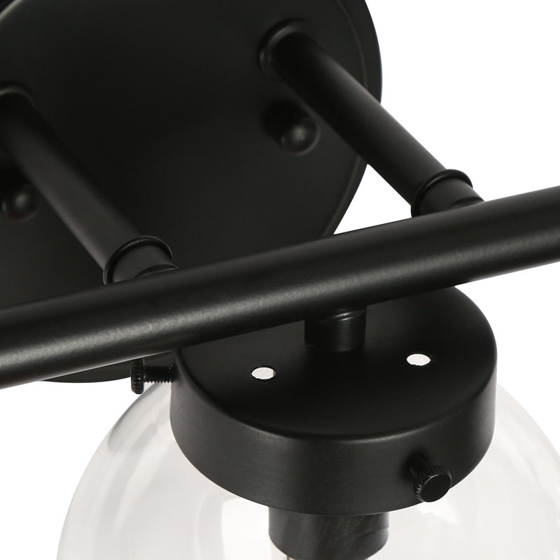 Éclairage de salle de bain à intensité variable 5 lumières, 3, Noir