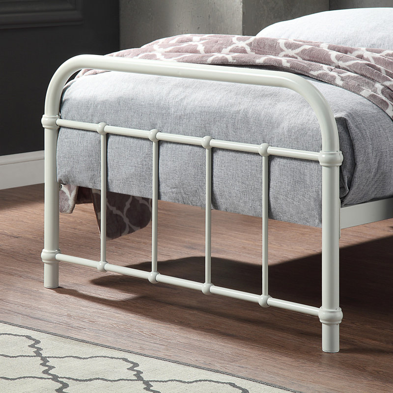 Metal Bed, Single (3'), White