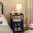 Kempst Nightstand Set 2, Small Bedside Table with Drawers, Narrow Side End Table with Open Shelf, 2 Drawer Dresser for Bedroom/Living Room/Dorms-412447127-477887918