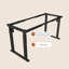 Bureau en bois manufacturé en L noir réglable en hauteur + acier laminé à froid-1708113180-1708113181-1708113182