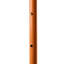 Parasol de plage tropical 8 pi avec cadre, rétractable manuellement pour l'année - Patio extérieur brun demi-cercle en acier robuste
