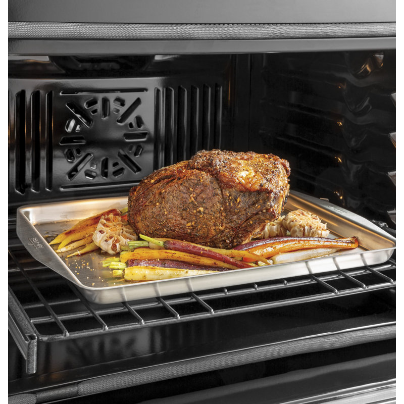 30" Self-Cleaning Convection Smart Electric Double Wall Oven, Matte White