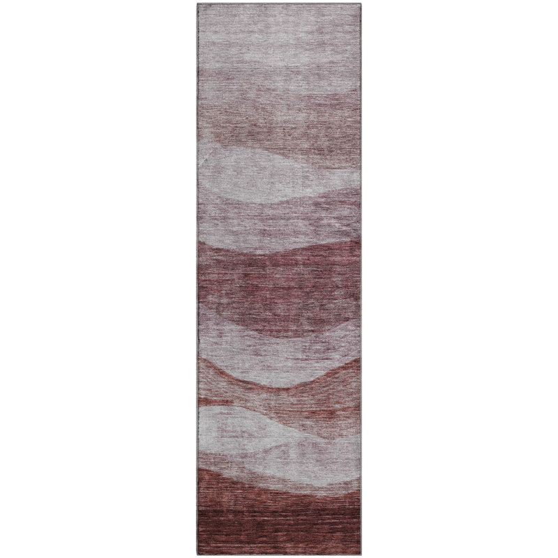 Premium Machine Washable Krause AMF1141 Swirls Rug, Tapis de couloir 2 pi 3 po x 7 pi 6 po