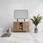 Meuble-lavabo autoportant 48 po avec lavabo double, charnière de porte à fermeture douce