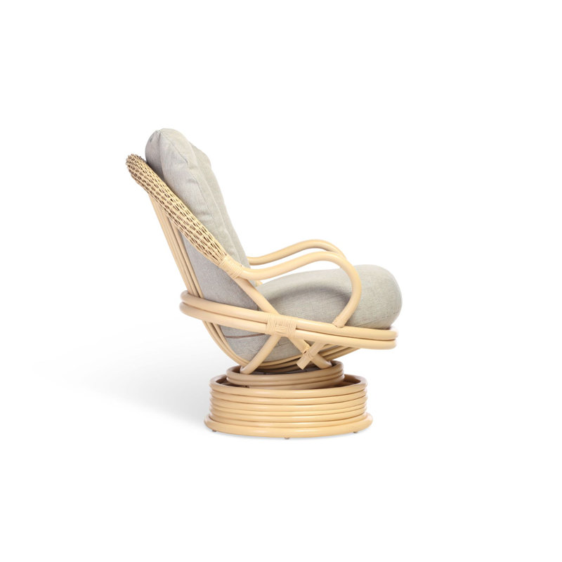 Wicker Rocking Chair, Blue