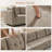 Chenille Upholstered Sectional Sofa Couch With Ottoman-120142508