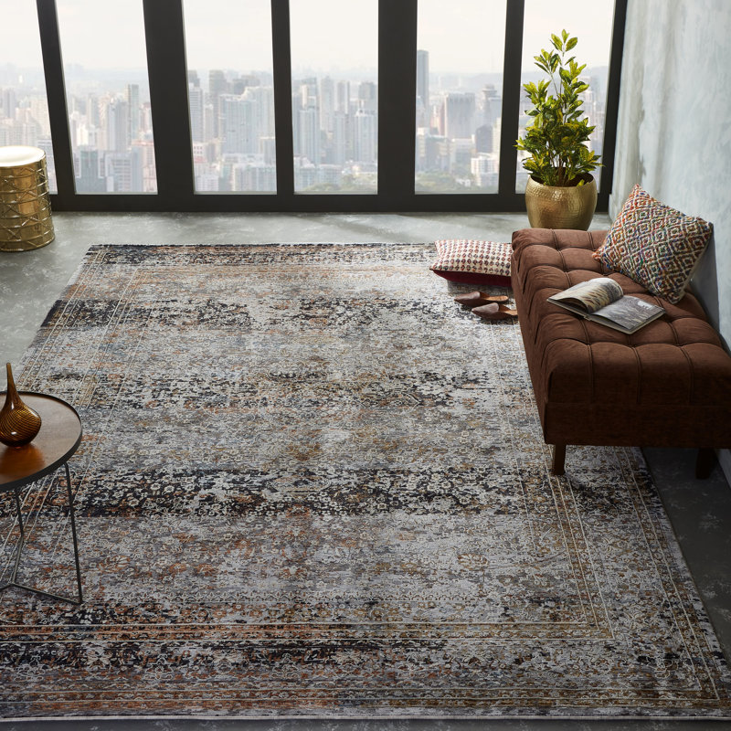 Hemet Oriental Indoor Rug, Rectangle 5'3" x 7'6"