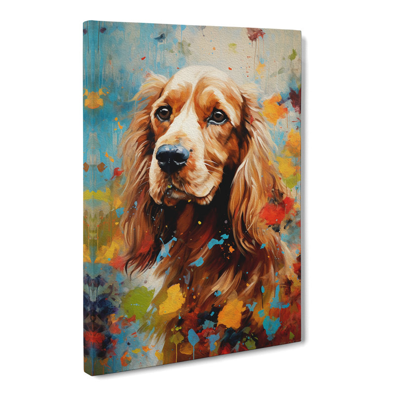 Cocker Spaniel Impressionism No.2 - Print, 50cm H x 35cm W x 3cm D