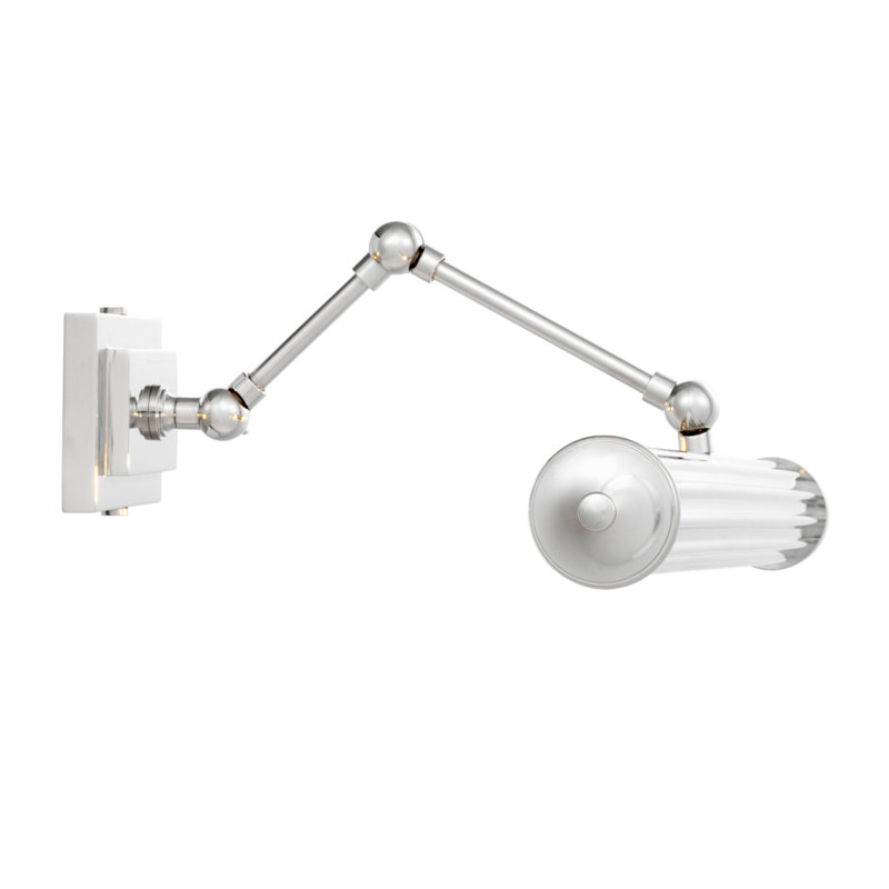 Luca Swing Arm Sconce, Nickel