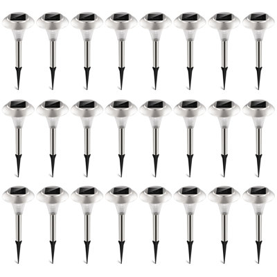 Solar Pathway Lights with Color-Changing LEDs, Weather-Resistant for Garden, Lawn and Walkway