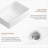 Vessel Sink Rectangular Above Counter White Porcelain Ceramic Modern Bathroom Vanity Sink Rectangle Art Basin