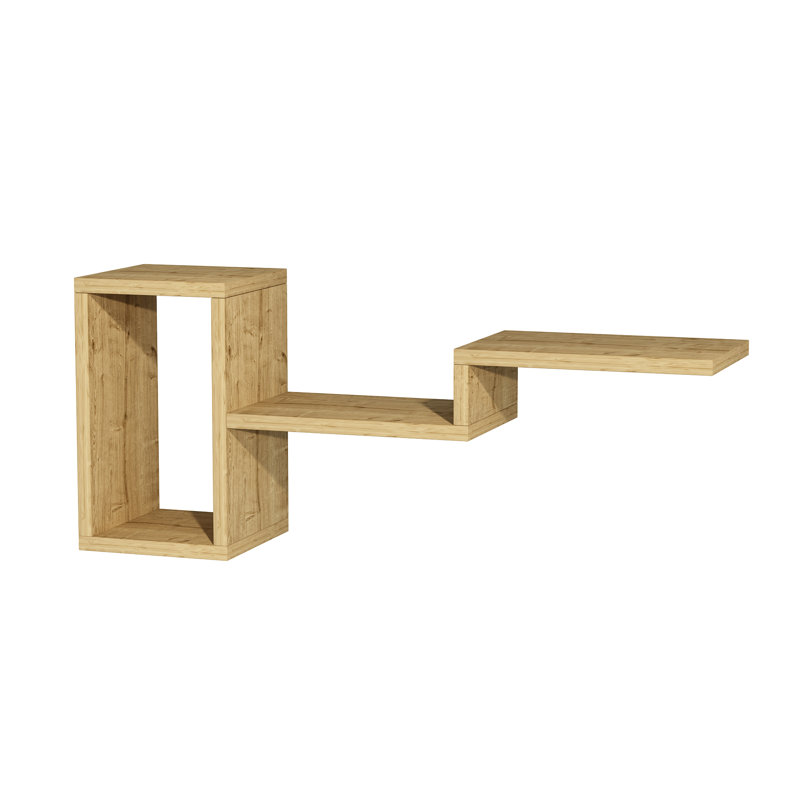 Emley 3 Piece Floating Shelf, Sapphire Oak