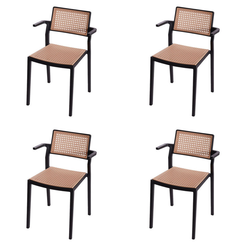 Ameed 50cm H Stacking Armchair, Black