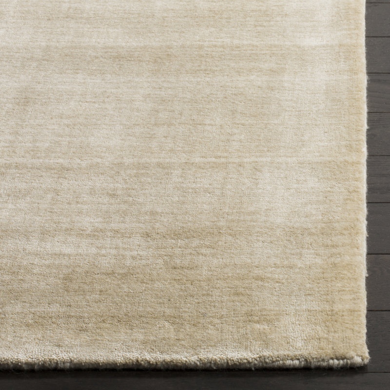 Lavonia Hand-Woven Flatweave Wool Beige Area Rug, Rectangle 9' x 12'
