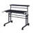 Rolling Writing Desk With Height Adjustable Desktop And Moveable Shelf-1966479103