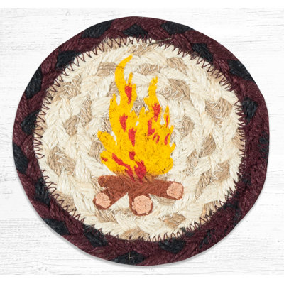  IC-395 Campfire Printed Coaster 5"x5"
