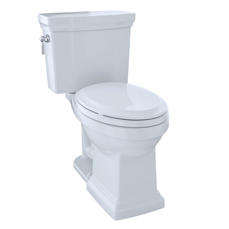 Promenade® II 1.28 GPF (Water Efficient) Elongated Two-Piece Toilet (Seat Not Included), Left-Hand, Cotton
