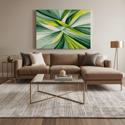 Geometric Abstraction 79 Green Canvas Wall Art