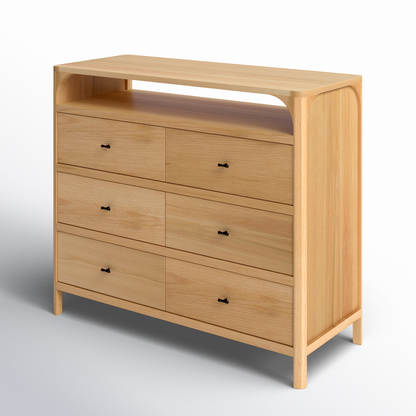 Kaela 6 - Drawer Dresser, Natural Oak