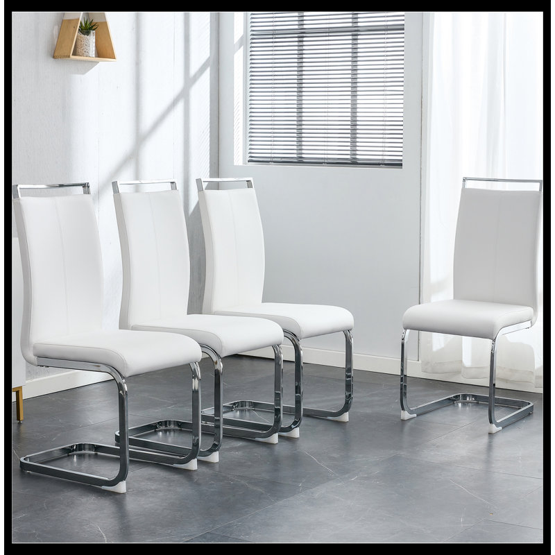 Chaise d'appoint Akshat, Blanc
