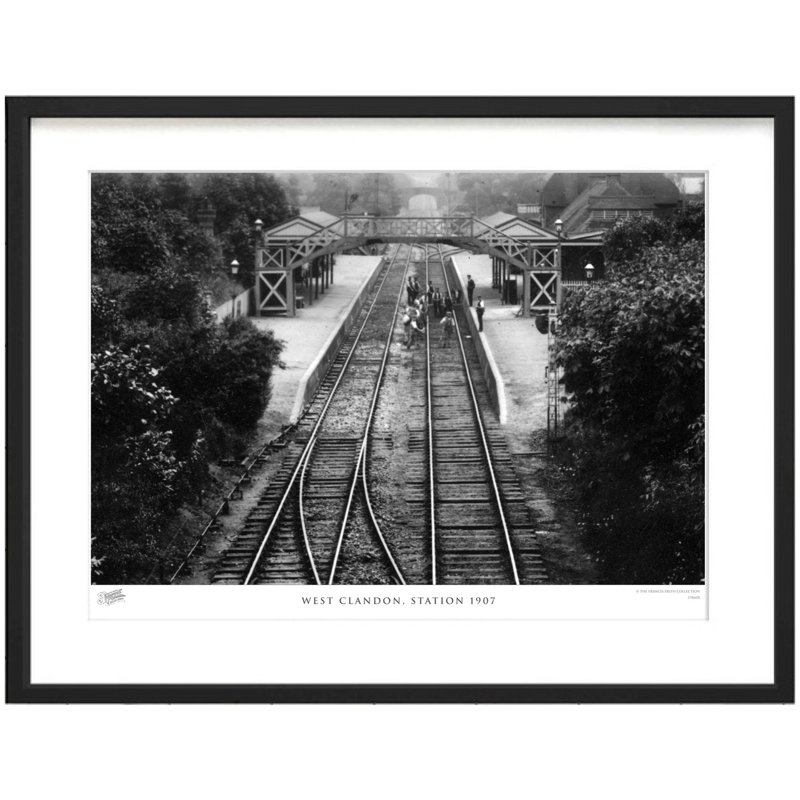 West Clandon, Station 1907 by Francis Frith - Single Picture Frame Print, 40cm H x 50cm W x 2.3cm D