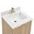 Blancheville 24 In. Single Sink Freestanding Bath Vanity In White Oak With Carrara Quartz Top-1602867553