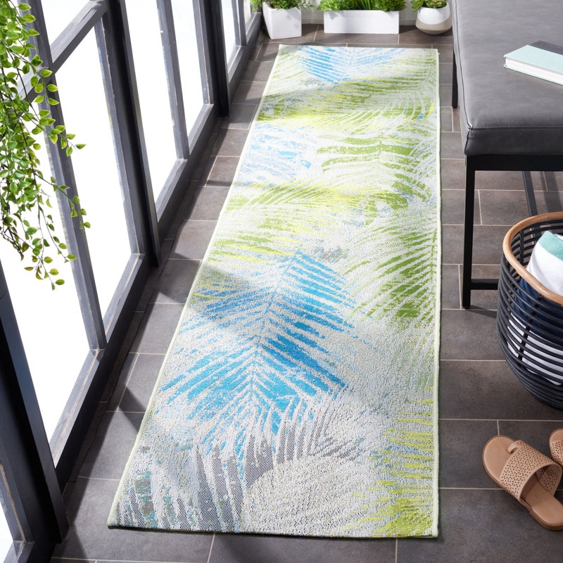 Lietz Performance Floral Indoor/Outdoor Area Rug, Runner 2' x 8'