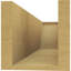 Queue de chevron Concord Woodgrain TimberThane, brun clair apprêté-88142064