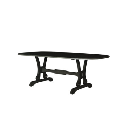 Bremen Trestle Dining Table in Charcoal