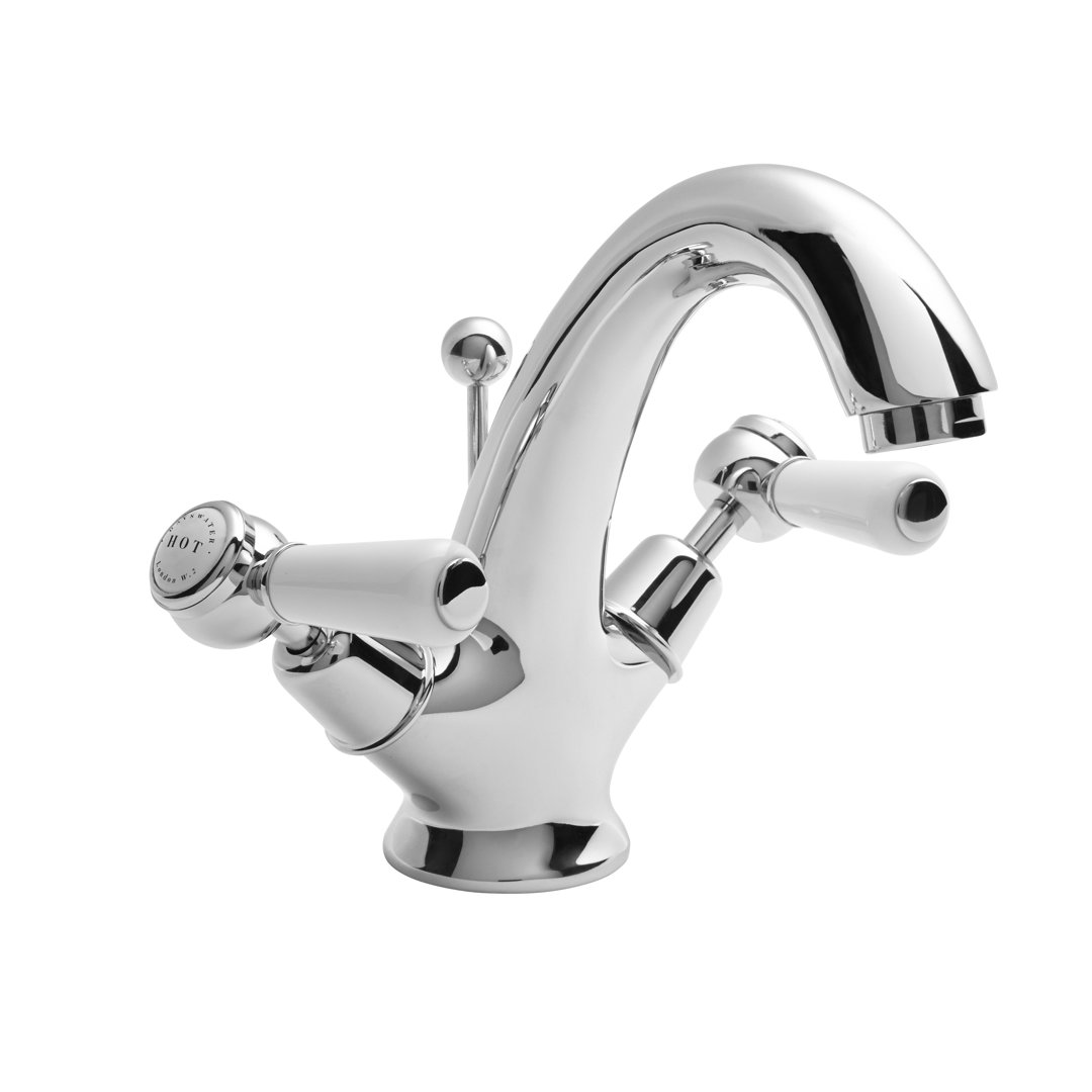 Solid Brass Mono Basin Mixer with Waste
