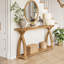Console en bois massif de 63 po-1975350881