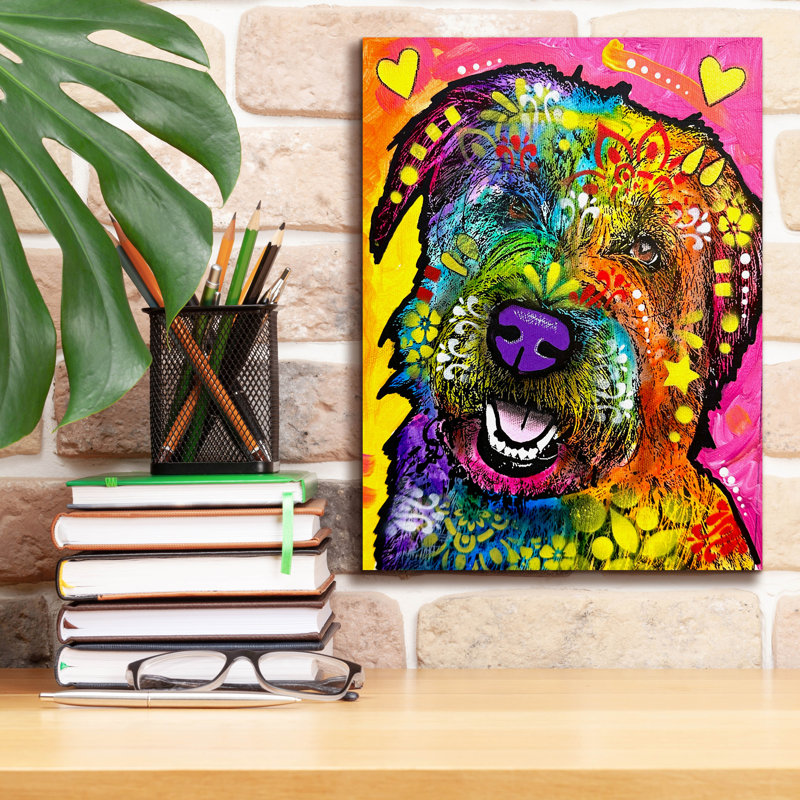 «Well How About That» par Dean Russo, art mural sur toile, H 16 po x l 12 po x P 0,75 po