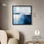 «Layers of Blue Shadowbox Print», art abstrait bleu par Art Remedy-115132517-115132522