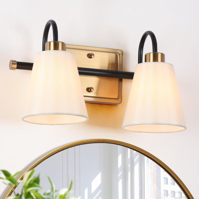Luminaire de salle de bain à 2 lumières à intensité variable Lidia certifié ETL