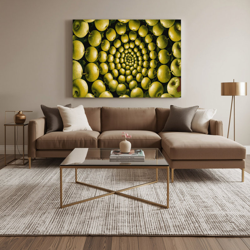 «Fruit Apple Granny Smith», art mural sur toile, H 12 po x l 18 po