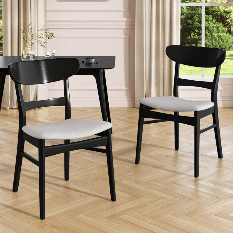 Wood Frame Dining Chair, Light Grey